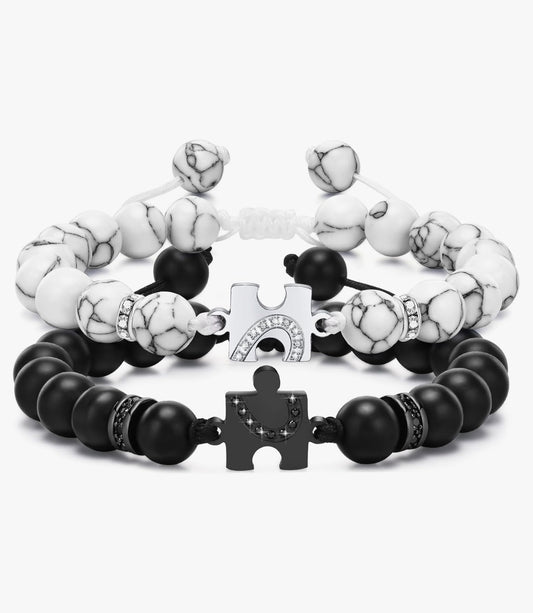 Puzzle Heart Bracelets For Couples